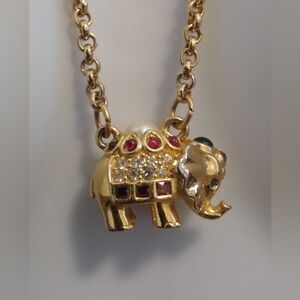 Joan Rivers Elephant Pendant Necklace